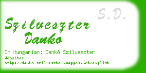 szilveszter danko business card