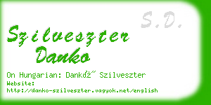 szilveszter danko business card